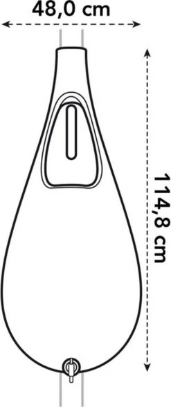 Elho Pure Raindrop 70L - Geel/Oker -Woonwinkel 504x1200 1