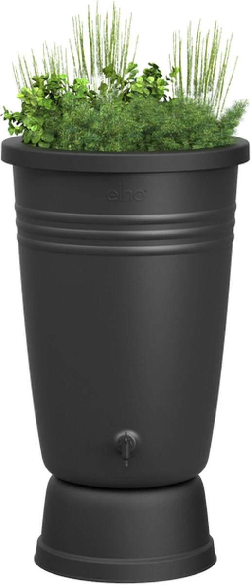 Elho Green Basics Regenton Plus 105 - Regenton Voor Kweken En Oogsten - Ø 58.4 X H 80.4 Cm - Zwart/Living Black 4 Elho Green Basics Regenton Plus 105 - Regenton Voor Kweken En Oogsten - Ø 58.4 X H 80.4 Cm - Zwart/Living Black - Afbeelding 2