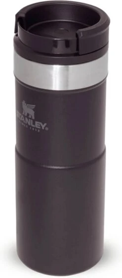 Stanley The NeverLeak™ Travel Mug 0,35L NEW - Thermosfles - Matt Black -Woonwinkel 529x1200