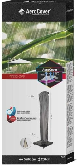 AeroCover Parasolhoes - Zweef Parasols - Grijs - 250x55 Cm (HxB) -Woonwinkel 562x1200