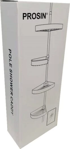 PROSIN® Telescopisch Doucherek - Shower Rack - Shower Caddy - Mat Zwart - Verstelbaar 108-274cm - 4 Lagen - Badkamerrek - Hoekrek - Opbergrek - Keukenrek - Kruidenrek - Keukenrek Staand 8 PROSIN® Telescopisch Doucherek - Shower Rack - Shower Caddy - Mat Zwart - Verstelbaar 108-274cm - 4 Lagen - Badkamerrek - Hoekrek - Opbergrek - Keukenrek - Kruidenrek - Keukenrek Staand -Woonwinkel 567x1200 3