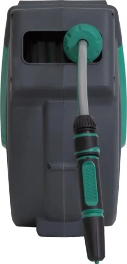 VONROC Automatische Slanghaspel – Incl. 25m Tuinslang, Aansluitslang, Spuitstuk, Koppelingen & Kraanaansluiting -Woonwinkel 577x1200