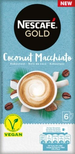 Nescafé Gold Coconut Macchiato Oploskoffie - 6 Doosjes à 6 Zakjes -Woonwinkel 583x1200 1