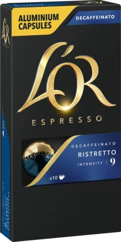 L'OR Espresso Ristretto Decaffeinato - Intensiteit 9/12 - 10 X 10 Capsules -Woonwinkel 603x1200 1