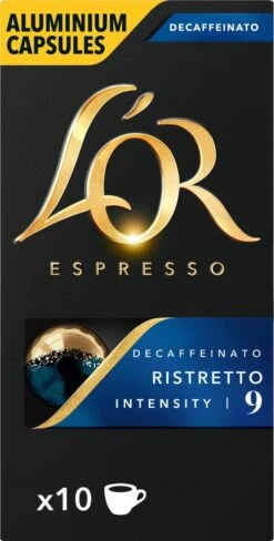 L'OR Espresso Ristretto Decaffeinato - Intensiteit 9/12 - 10 X 10 Capsules -Woonwinkel 607x1200 3