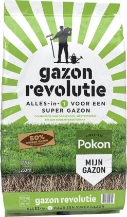 Pokon Gazon Revolutie - 12,5kg - Gazonmest / Graszaad / Bodemverbeteraar - Geschikt Voor 250m² - Binnen 15 Dagen Resultaat 15 Pokon Gazon Revolutie - 12,5kg - Gazonmest / Graszaad / Bodemverbeteraar - Geschikt Voor 250m² - Binnen 15 Dagen Resultaat -Woonwinkel 702x1200