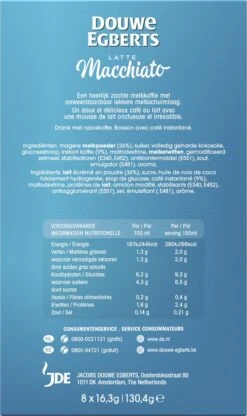 Douwe Egberts Verwenkoffie Latte Macchiato Oploskoffie - 5 X 8 Zakjes -Woonwinkel 713x1200