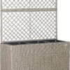 Casaria Polyrattan Bloembak – 3 Bakken Klimophek - Crème -Woonwinkel 732x1200 1