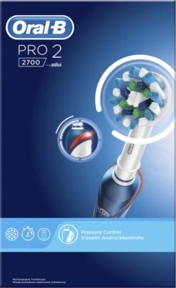 Oral B Oral-B Pro 2 2700 CrossAction - Elektrische Tandenborstel - Blauw, Wit 22 Oral B Oral-B Pro 2 2700 CrossAction - Elektrische Tandenborstel - Blauw, Wit -Woonwinkel 734x1200 3