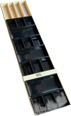 Sjoelbak - Borrelsjoelbak - Hapjesplank - Borrelplank - Mini Sjoelbak 120 Cm Met Zwarte Bakjes - Kleine Sjoelbakken -Woonwinkel 740x1200