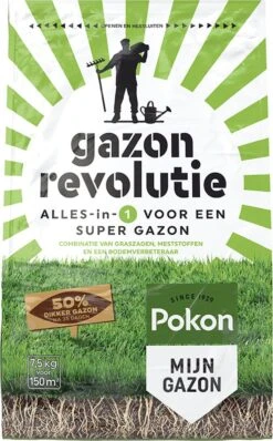 Pokon Gazon Revolutie - 7,5kg - Gazonmest / Graszaad / Bodemverbeteraar - Geschikt Voor 150m² - Binnen 15 Dagen Resultaat 12 Pokon Gazon Revolutie - 7,5kg - Gazonmest / Graszaad / Bodemverbeteraar - Geschikt Voor 150m² - Binnen 15 Dagen Resultaat -Woonwinkel 744x1200