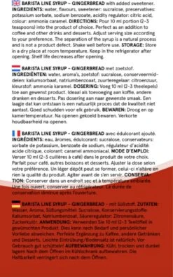 Fitcy | Koffiesiroop | Gingerbread | Barista Syrup | Zero | Vegan | Vetvrij | Suikervrij | Keto-vriendelijk | Koffie | Siroop | MET DOSEERPOMP | 1L -Woonwinkel 752x1200 4