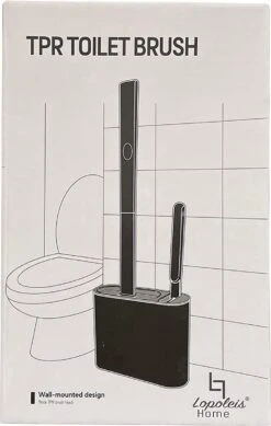 Lopoleis WC Borstel – Toiletborstel – Gesloten Bodem – WC Borstel Met Randreiniger – Siliconen – Grijs – WC Borstel Met Houder – Vrijstaand – Hangend – WC Borstel En Houder -Woonwinkel 761x1200 3