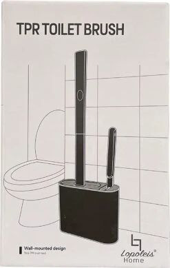 Lopoleis WC Borstel – Toiletborstel – Gesloten Bodem – WC Borstel Met Randreiniger – Siliconen – Zwart – WC Borstel Met Houder – Vrijstaand – Hangend – WC Borstel En Houder -Woonwinkel 761x1200 4