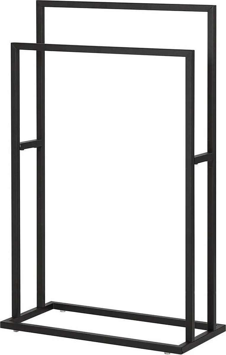 Sealskin Carré - Handdoekrek - 24 X 48 X 78,5 Cm - Vrijstaand - Zwart 5 Sealskin Carré - Handdoekrek - 24 X 48 X 78,5 Cm - Vrijstaand - Zwart - Afbeelding 3