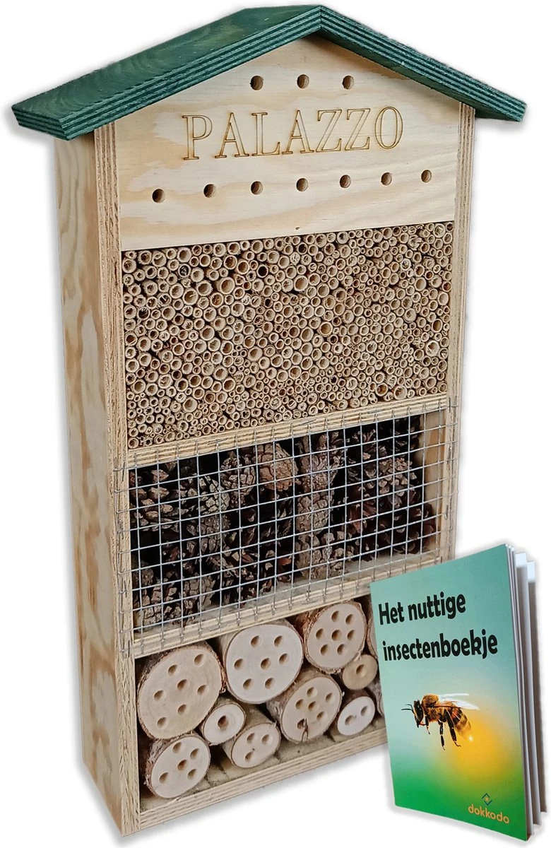 Dokkodo - Insectenhotel Palazzo - Incl. Handig Boekje - Stijlvol En Robuust Bijenhotel 3 Dokkodo - Insectenhotel Palazzo - Incl. Handig Boekje - Stijlvol En Robuust Bijenhotel