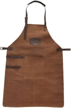 Old West BBQ Schort Barbecue Schort Leer - Cognac Bruin -Woonwinkel 792x1200 1
