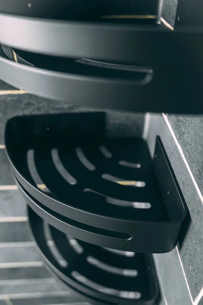 Sens Design Doucherekjes Set Van 3 - Doucherek Zonder Boren - Zwart 9 Sens Design Doucherekjes Set Van 3 - Doucherek Zonder Boren - Zwart - Afbeelding 7