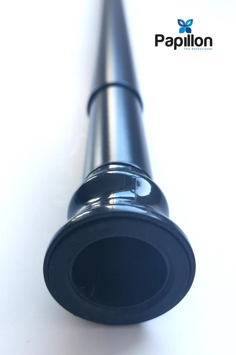 Merkloos Douchegordijnstang - 120-230 Uitschuifbaar - Zwart 4 Merkloos Douchegordijnstang - 120-230 Uitschuifbaar - Zwart - Afbeelding 2