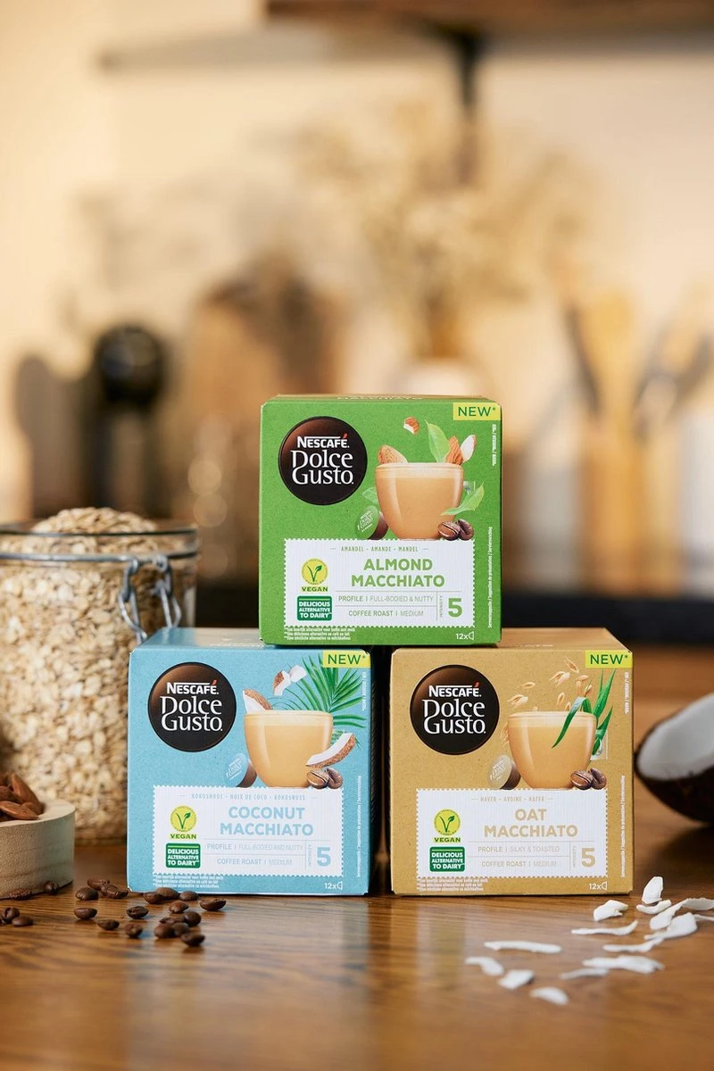 Nescafé Dolce Gusto Almond Macchiato Capsules - Vegan Koffie - 36 Koffiecups 12 Nescafé Dolce Gusto Almond Macchiato Capsules - Vegan Koffie - 36 Koffiecups - Afbeelding 10