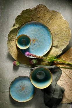Palmer Serviesset Lotus Stoneware 6-persoons 24-delig Zwart Turquoise 22 Palmer Serviesset Lotus Stoneware 6-persoons 24-delig Zwart Turquoise -Woonwinkel 800x1200 80