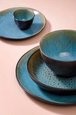 Palmer Serviesset Lotus Stoneware 6-persoons 24-delig Zwart Turquoise 28 Palmer Serviesset Lotus Stoneware 6-persoons 24-delig Zwart Turquoise -Woonwinkel 801x1200 12