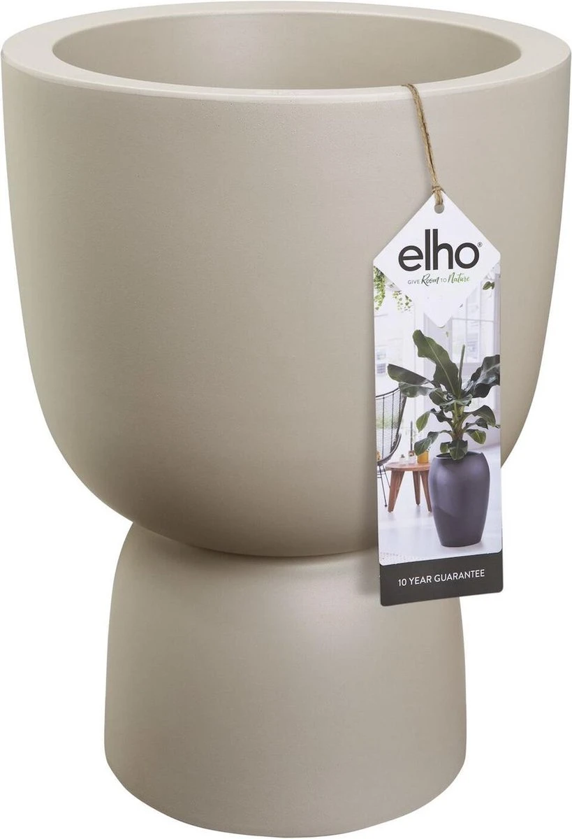 Elho Pure Coupe 35 - Bloempot Voor Binnen & Buiten - Ø 34.9 X H 49.0 Cm - Beige/Balanced Beige 3 Elho Pure Coupe 35 - Bloempot Voor Binnen & Buiten - Ø 34.9 X H 49.0 Cm - Beige/Balanced Beige