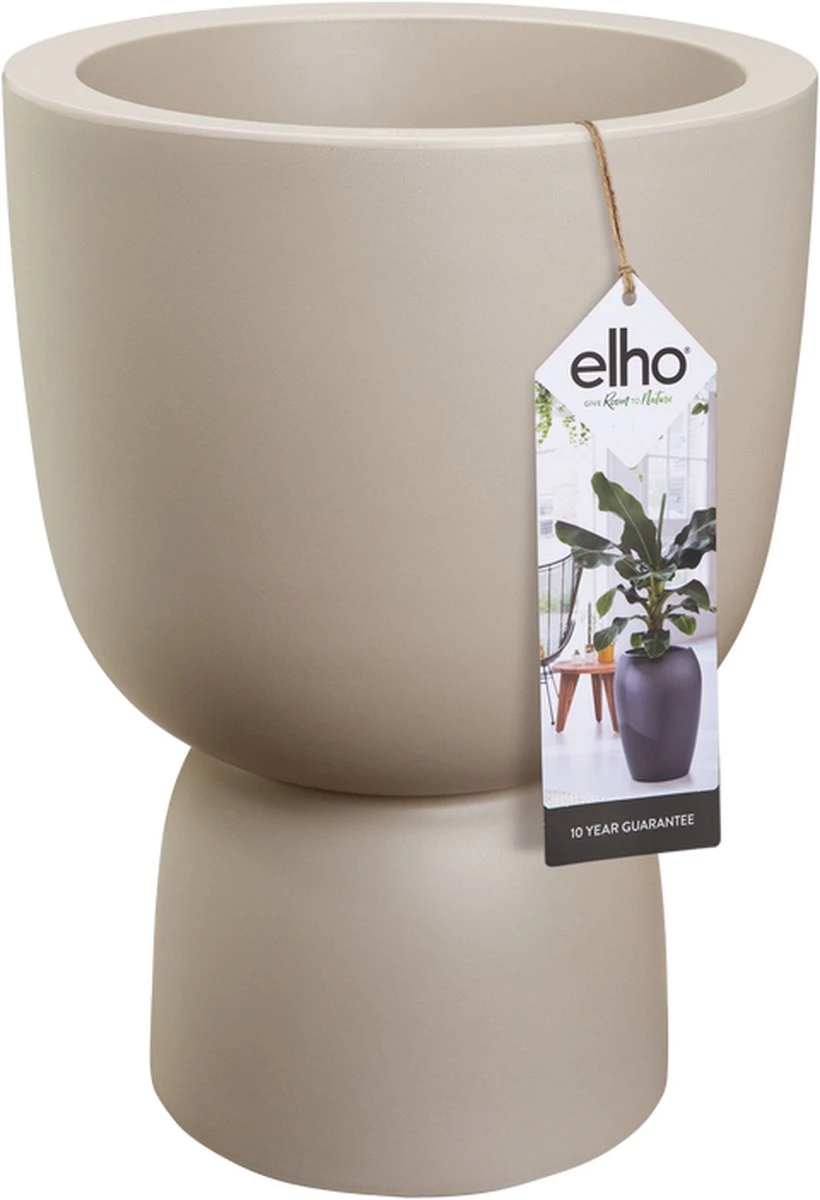 Elho Pure Coupe 41 - Bloempot Voor Binnen & Buiten - Ø 41.3 X H 57.9 Cm - Beige/Balanced Beige 10 Elho Pure Coupe 41 - Bloempot Voor Binnen & Buiten - Ø 41.3 X H 57.9 Cm - Beige/Balanced Beige - Afbeelding 8