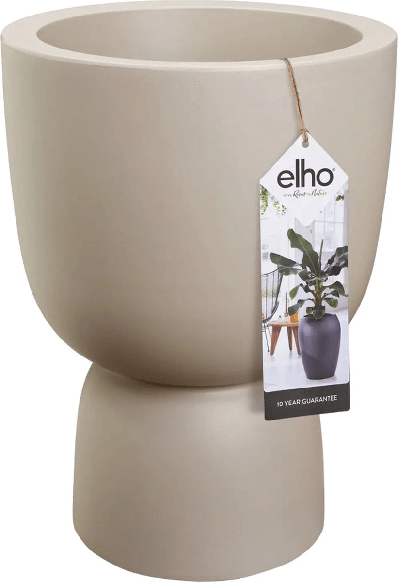 Elho Pure Coupe 35 - Bloempot Voor Binnen & Buiten - Ø 34.9 X H 49.0 Cm - Beige/Balanced Beige 15 Elho Pure Coupe 35 - Bloempot Voor Binnen & Buiten - Ø 34.9 X H 49.0 Cm - Beige/Balanced Beige - Afbeelding 13
