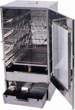 2-L Home & Garden XL Rookoven - RVS - 80x40x28 Cm - 3 Etages -Woonwinkel 824x1200 2