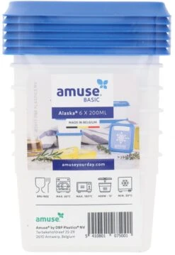 Amuse® | Klein Diepvriesdoosje Alaska 200ml | 12 Stuks | Bewaardoos | Klein Vershouddoosje -Woonwinkel 826x1200