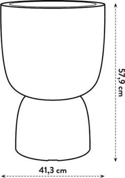 Elho Pure Coupe 41 - Bloempot Voor Binnen & Buiten - Ø 41.3 X H 57.9 Cm - Zwart/Zwart 22 Elho Pure Coupe 41 - Bloempot Voor Binnen & Buiten - Ø 41.3 X H 57.9 Cm - Zwart/Zwart -Woonwinkel 843x1200 2
