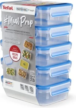 Tefal MasterSeal Fresh Mealprep Set - 5 X 800ml - Blauw 24 Tefal MasterSeal Fresh Mealprep Set - 5 X 800ml - Blauw -Woonwinkel 849x1200