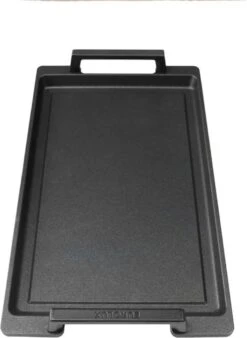 Eurolux Teppanyaki Plaat Met Grepen - 41 X 24 X 2.5 Cm - Zwart - Aluminium - Geschikt Voor Alle Warmtebronnen -Woonwinkel 878x1200