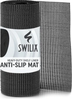 SWILIX ® Antislipmat Voor Kasten En Lades, Douchemat - Badkamermat - Badmat, Dienblad, Vloer - 4 Meter Rol - Anti Slip Mat - 400 X 30 Cm - Zwart 22 SWILIX ® Antislipmat Voor Kasten En Lades, Douchemat - Badkamermat - Badmat, Dienblad, Vloer - 4 Meter Rol - Anti Slip Mat - 400 X 30 Cm - Zwart -Woonwinkel 880x1200 3