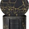 Castagnola Kunstlederen Onderzetters Met Houder – Onderzetters Voor Glazen – Onderzetters Design – Onderzettersset – Drink Onderzetters – Kunstleer – Leren Onderzetters – Set Van 16 – Zwart/Goud -Woonwinkel 881x1200