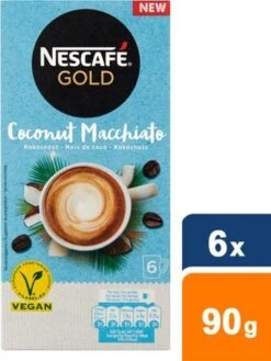 Nescafé Gold Coconut Macchiato Oploskoffie - 6 Doosjes à 6 Zakjes -Woonwinkel 901x1200 4