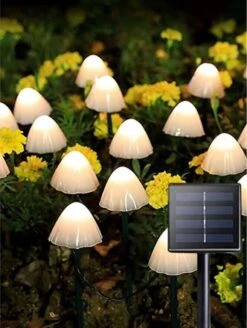 Cynergie - Tuinverlichting Op Zonneenergie - 20 X Led Lampen - Solar Lampjes Met Paddenstoelen - Kerstverlichting Buiten -Woonwinkel 905x1200