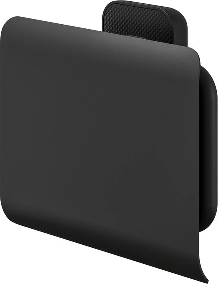 Tiger Carv - Toiletrolhouder Met Klep - Zwart 6 Tiger Carv - Toiletrolhouder Met Klep - Zwart - Afbeelding 4