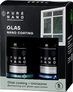 PURE NANO Glas - Nano Coating Voor 5 Jaar Heldere Ramen Met Minder Schoonmaakwerk - 250 Ml -Woonwinkel 956x1200