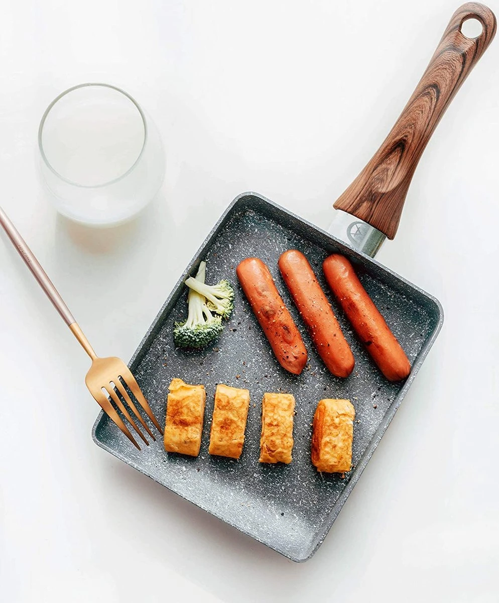 Zaigon All In 1 Pan - Inductie + Vaatwasmachinebestendig - Kleine Pan - Omeletpan - Tamagoyaki Pan - Tamago Pan - Vierkante Pan - Sushi Pan - Vierkante Pan 6 Zaigon All In 1 Pan - Inductie + Vaatwasmachinebestendig - Kleine Pan - Omeletpan - Tamagoyaki Pan - Tamago Pan - Vierkante Pan - Sushi Pan - Vierkante Pan - Afbeelding 4